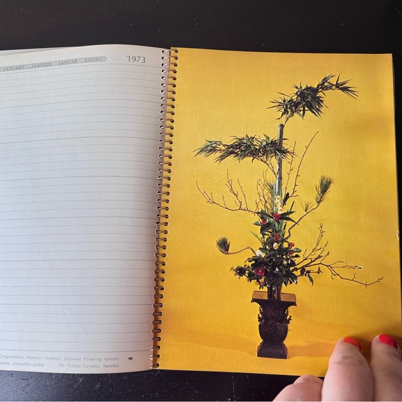 Vintage 1973 Unused Daily Planner Calendar "The Ikebana & Bonsai" -Masterpieces - Picture 6 of 10